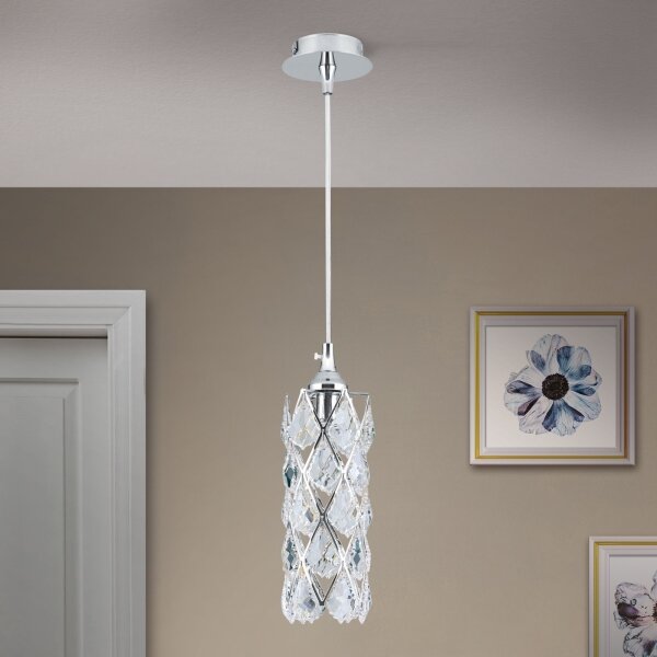 Orion - Lampada a sospensione su cavo RITA 1xG9/40W/230V cromo lucido
