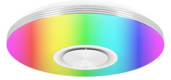 Plafoniera dimmerabile LED RGBW con altoparlante LED/60W/230V bianca + telecomando