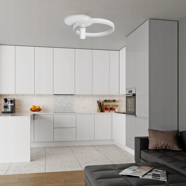 Plafoniera LED LED/38W/230V + 1xGU10/30W bianca