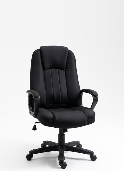 Sedia da ufficio massaggiante Vinsetto con interfaccia USB, sedia reclinabile e girevole per l'ufficio con 2 punti di supporto, regolazione dell'altezza, dimensioni 60x74x106-116 cm, colore nero