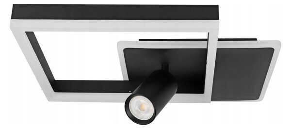 Plafoniera LED/38W/230V + 1xGU10/30W nero