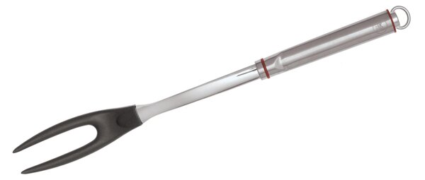Forchettone in acciaio inox e antiaderente cm 33,3 ideale per ervire a tavola spaghetti bucatini pasta lunga su pentole e padelle, cromo