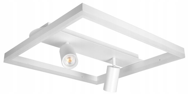 Plafoniera LED/38W/230V + 2xGU10/30W bianca