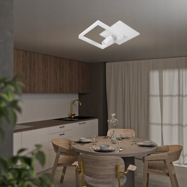LED Plafoniera LED/38W/230V + 1xGU10/30W bianca