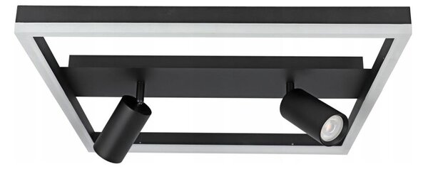 LED Plafoniera LED/38W/230V + 2xGU10/30W nera