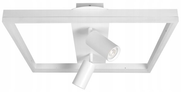 Plafoniera LED/38W/230V + 2xGU10/30W bianca