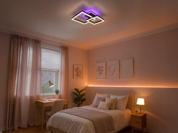 Plafoniera LED RGBW dimmerabile LED/75W/230V 3000-6500K + telecomando