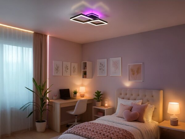 Plafoniera LED RGBW dimmerabile LED/75W/230V 3000-6500K + telecomando
