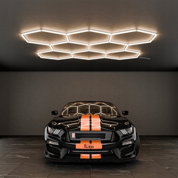 Plafoniera LED LED/350W/85-265V 4000K 313x298 cm CRI 90 IP44 bianca