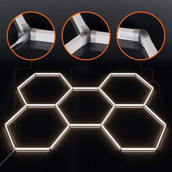 Plafoniera LED/240W/85-265V 4000K 298x209 cm CRI 90 IP44 bianca