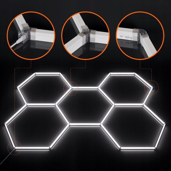 Plafoniera LED/240W/85-265V 6500K 298x209 cm CRI 90 IP44 bianca