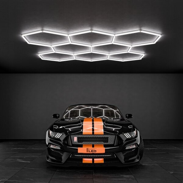 LED Plafoniera LED/350W/85-265V 6500K 313x298 cm CRI 90 IP44 bianca