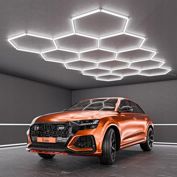 Plafoniera LED/570W/85-265V 6500K 522x298 cm CRI 90 IP44 bianca