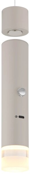 Globo 16060S - Lampada LED dimmerabile ricaricabile a sfioramento 2 in 1 PELO LED/2W/230/5V