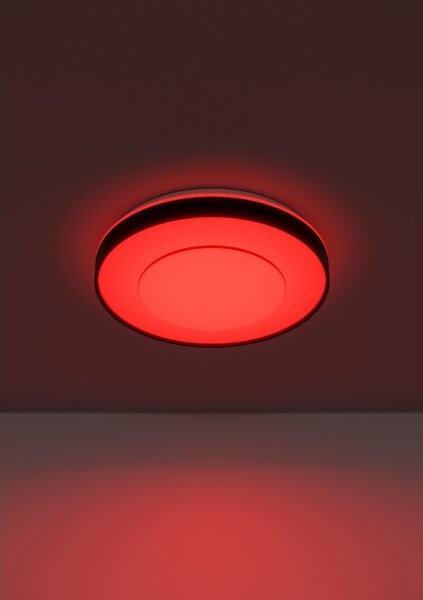 Eglo 300688 - LED RGBW Plafoniera dimmerabile MONTERIGGIONI-Z LED/18,5W/230V nero + telecomando