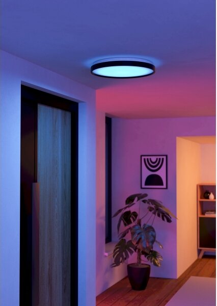 Eglo 300692-LED RGBW St. plafoniera MOZONCILLO-Z LED/28,3W/230V nera + telecomando