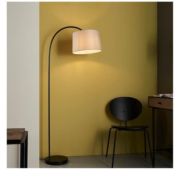 Endon 78163 - Lampada da terra CARLSON 1xE27/60W/230V grigio/nero