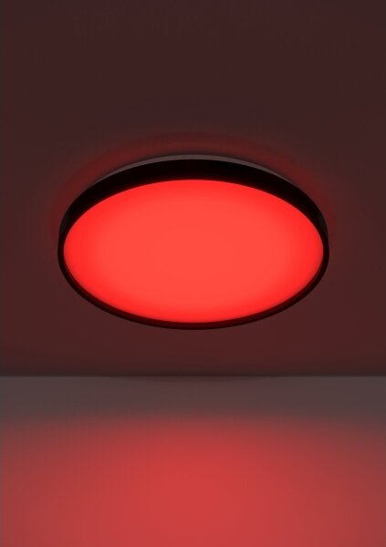 Eglo 300692-LED RGBW St. plafoniera MOZONCILLO-Z LED/28,3W/230V nera + telecomando