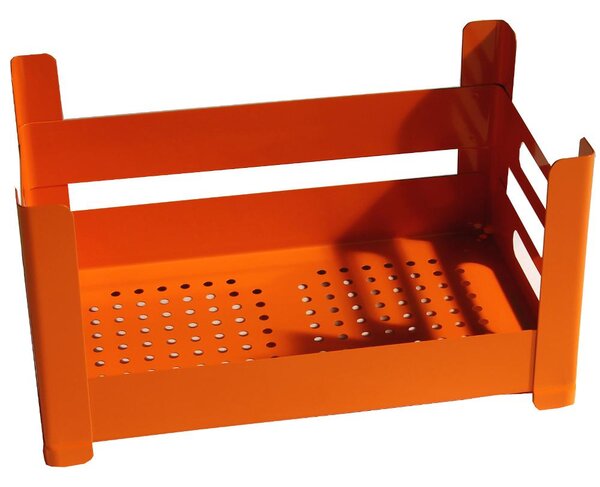 Cassetta Multiuso impilabile 51x31xh26 cm sovrapponibile P.U.B. Box Alta Colore Arancio