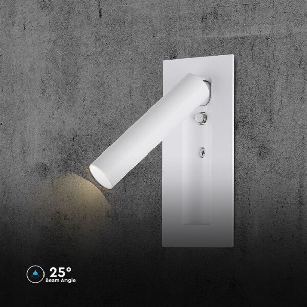 Faretto da parete orientabile LED/2W/230V 3000K bianco
