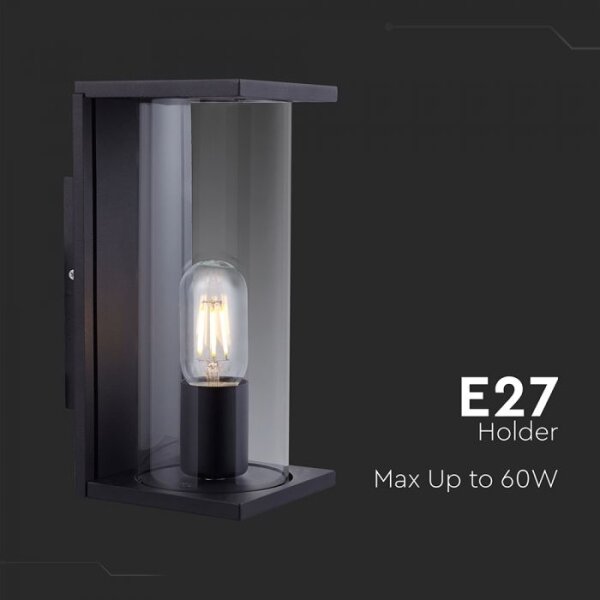 Applique da esterno 1xE27/60W/230V IP44 nera