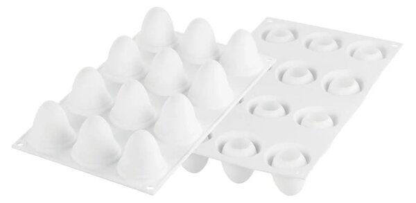 Stampo 12 cioccolatini uova Egg 30 in silicone ø34 h 47 mm