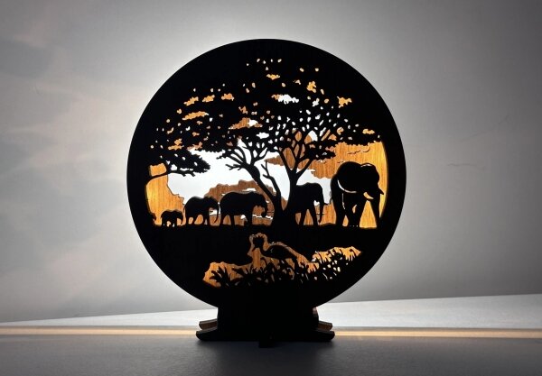 Li-Go 23610/DUB2 - Lampada decorativa da tavolo dimmerabile a LED LED/12W/230V 20x22 cm rovere