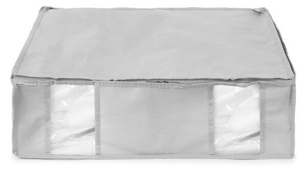 Organizer per vestiti sottovuoto/rinforzato in tessuto 56x56x16,5 cm Granit – Compactor