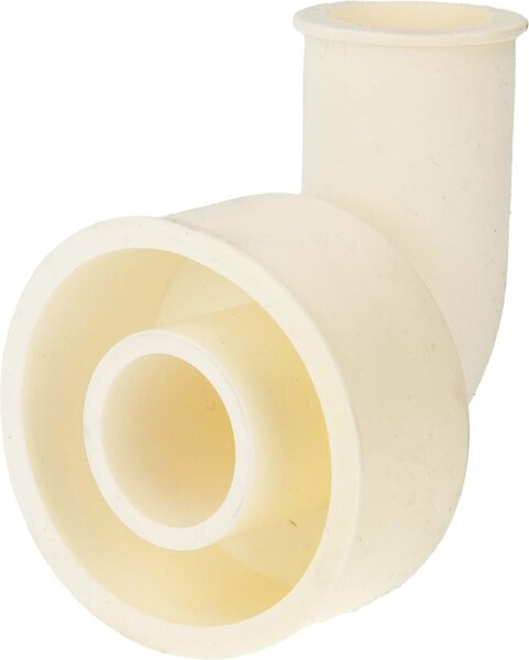 Raccordo per tubo di scarico WC tecuro - forma angolare - Ø 48/28