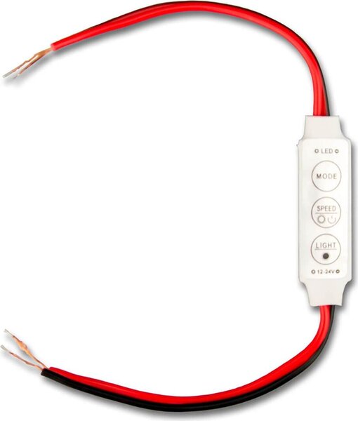 ISOLED 113308 Striscia LED Mini Kabel PWM-Dimmer, 1 canale, 12-24V DC 3A