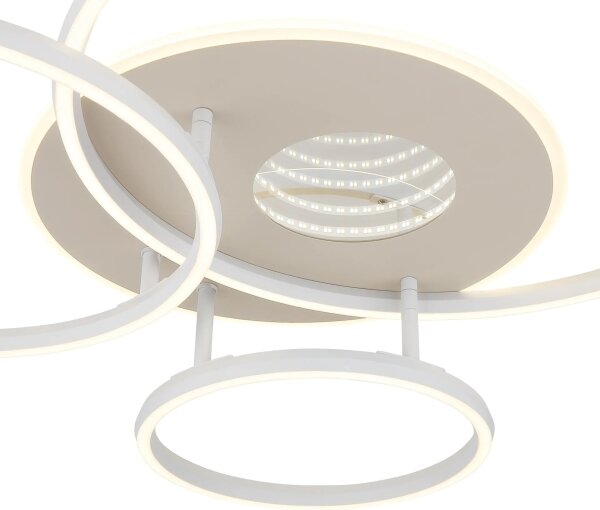 Globo 48466B-40-LED INVERTINA Plafoniera da soffitto dimmerabile 40W/230V 2700-6500K 70x80,7cm + telecomando