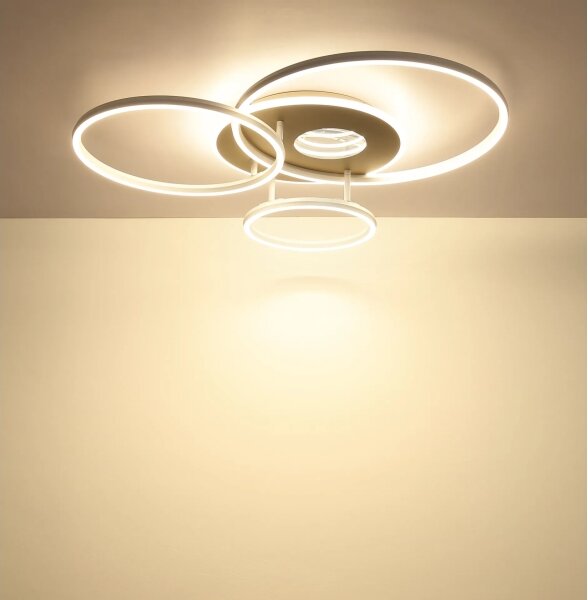 Globo 48466B-40-LED INVERTINA Plafoniera da soffitto dimmerabile 40W/230V 2700-6500K 70x80,7cm + telecomando