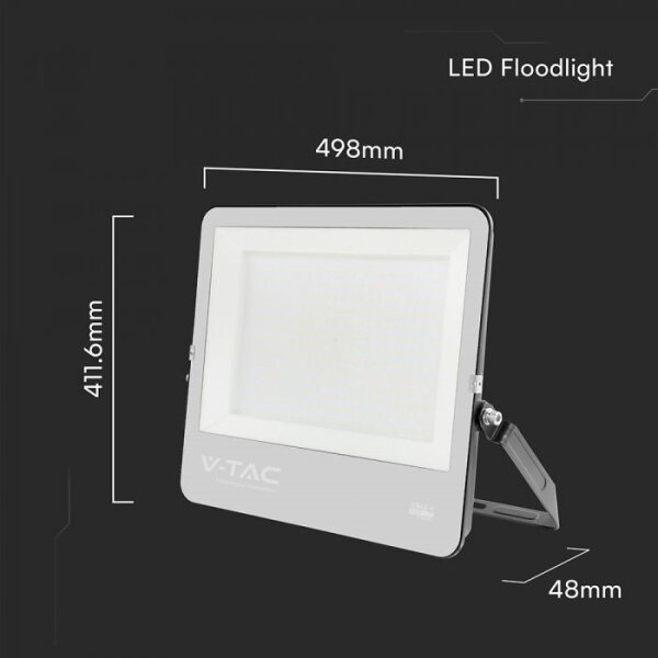 Faro LED/300W/230V 4000K IP65 nero