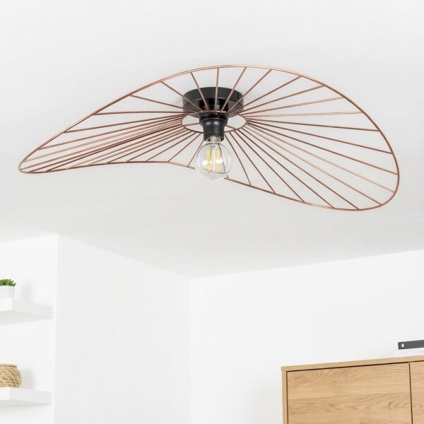 Brilagi - Lampadario a montaggio superficiale LED CERIA WIRE 1xE27/40W/230V 60x80 cm bronzo