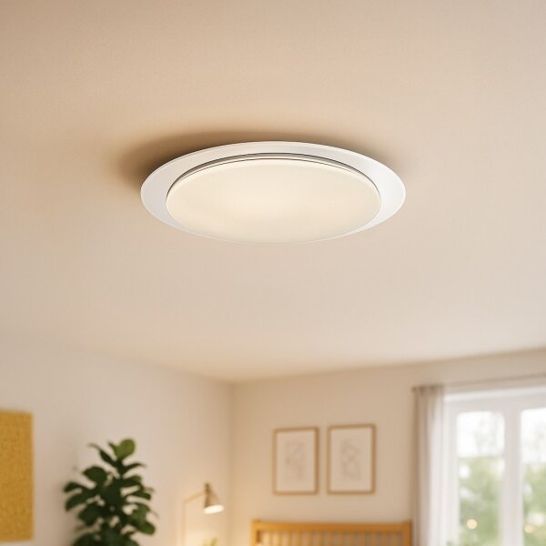 Plafoniera LED dimmerabile SONIC LED/100W/230V 3000-6000K diam. 85 cm bianca + telecomando