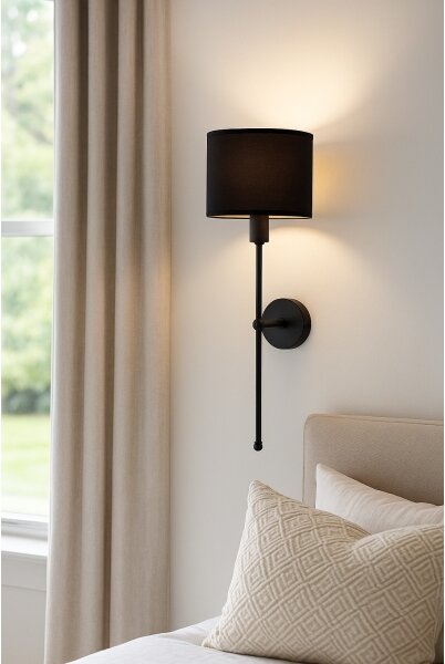 Lampada da parete MADELA 1xE14/40W/230V nera