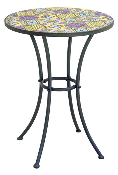 Tavolo moia mosaico diametro 55, disegno maiolica