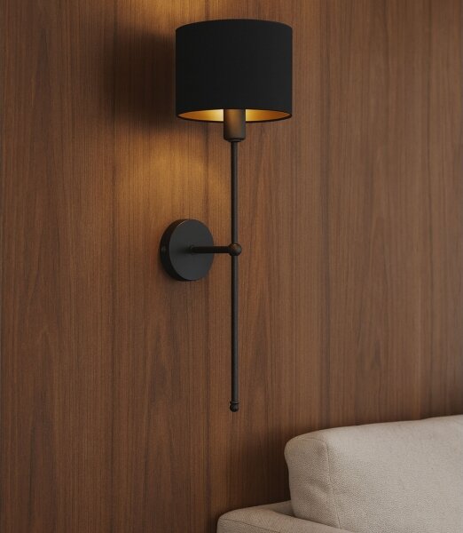 Lampada da parete MADELA 1xE14/40W/230V nera