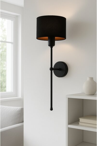 Lampada da parete MADELA 1xE14/40W/230V nera