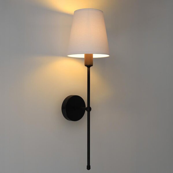 Lampada da parete MADELA 1xE14/40W/230V bianco/nero
