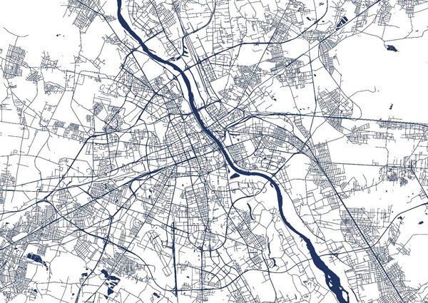 Carta da parati Mappa di una città, Carta da parati mappe del mondo, Carta da parati popolare, u25648 - Tapeko.it