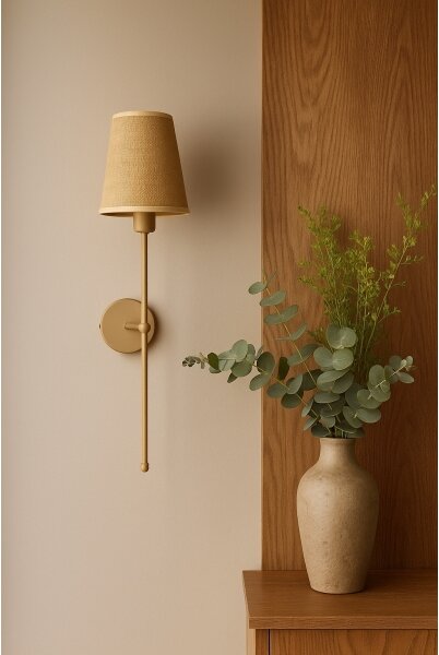 Lampada da parete MADELA 1xE14/40W/230V iuta/beige