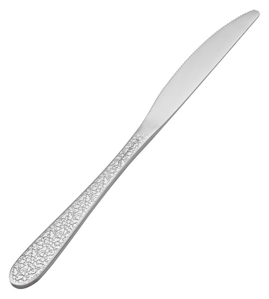 Coltello da tavola ARABESQUE in acciaio 18.10 AISI304 Spessore 1,8 mm lunghezza 225 mm manico in acciaio lavabili in lavastoviglie