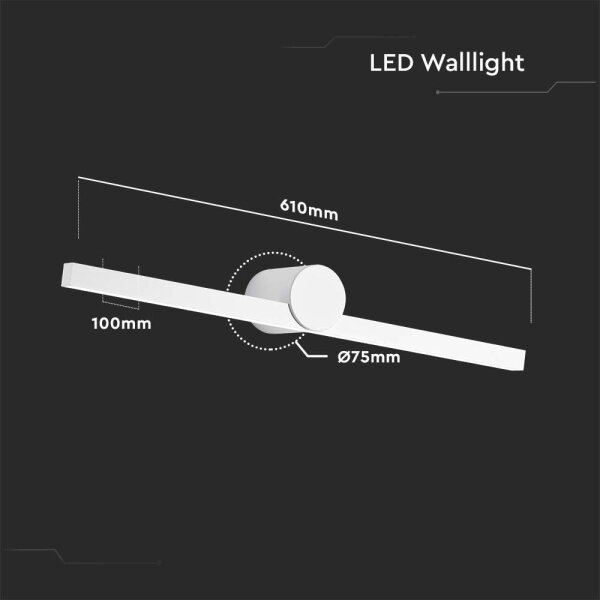 Illuminazione LED per specchio da bagno 10W/230V 3000K IP65 bianco