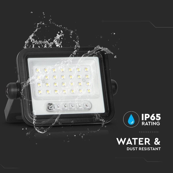Proiettore solare LED dimmerabile 50W/3,2V IP65 3800 mAh nero + telecomando