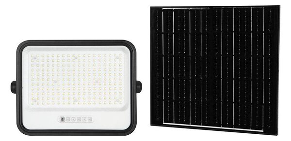 Faro solare LED dimmerabile LED/400W/3,2V IP65 20000 mAh nero + telecomando