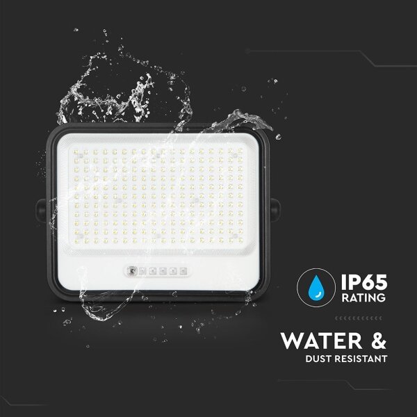 Faro solare LED dimmerabile LED/400W/3,2V IP65 20000 mAh nero + telecomando