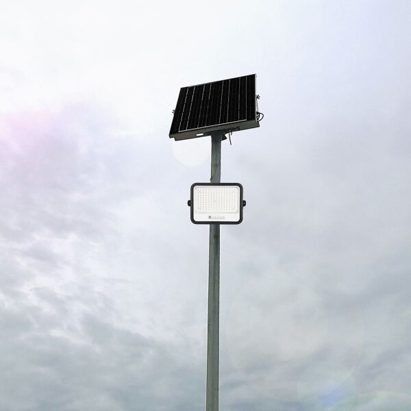 Faro solare LED dimmerabile LED/400W/3,2V IP65 20000 mAh nero + telecomando