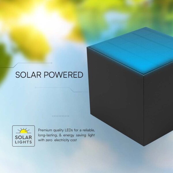 Applique solare a LED con sensore LED/9W/5V IP65 2600 mAh antracite