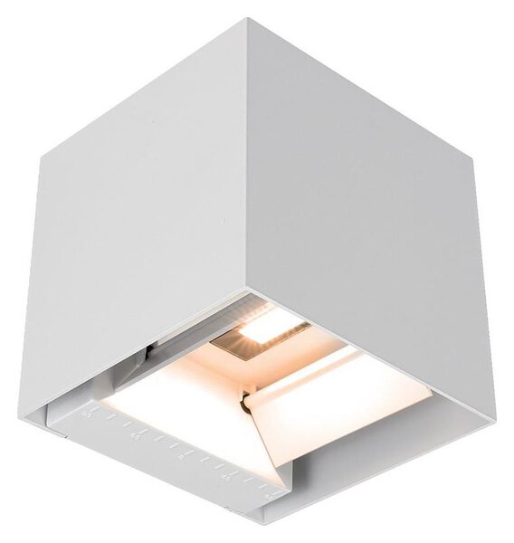 Lampada da parete solare a LED con sensore, 9W/5V, IP65, 2600 mAh, bianca